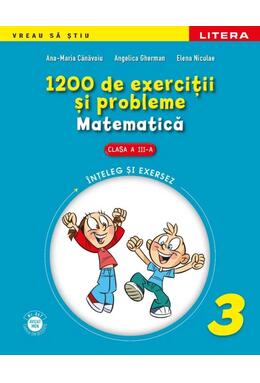 Copertă produs Matematică. 1200 de exerciţii şi probleme pentru clasa a III-a
