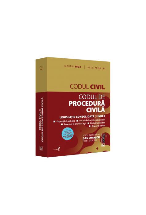 Copertă produs Codul civil și Codul de procedură civilă: martie 2023