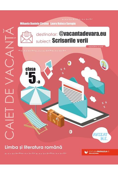 Copertă produs Scrisorile verii. Caiet de vacanță. Clasa a V-a