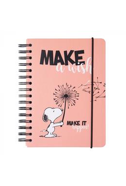 Copertă produs Carnet Snoopy A5 - Make a Wish
