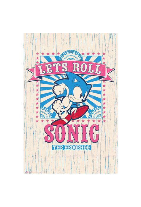 Copertă produs Poster Sonic - Let's Roll