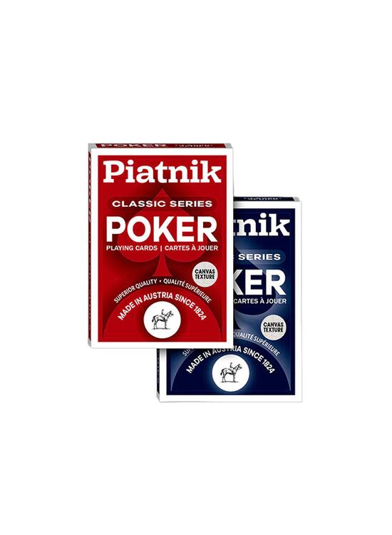Copertă produs Cărți de joc Piatnik  &bdquo;Classic Poker Series&rdquo;, roșu / albastru - gallery big 1