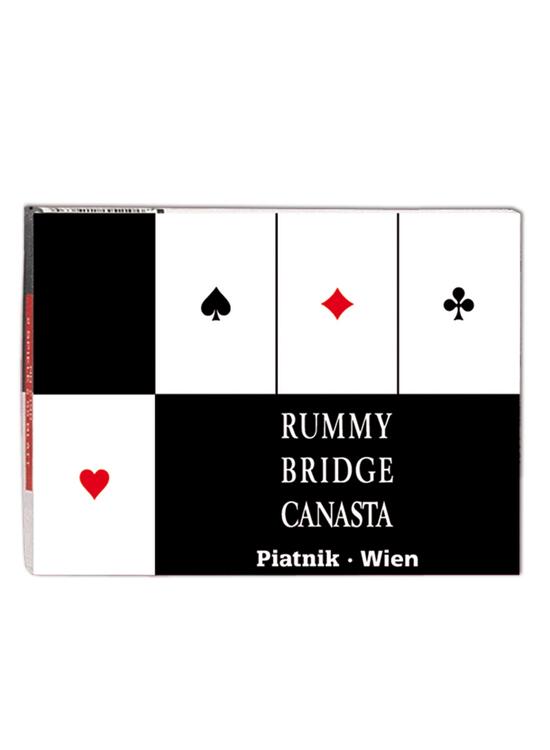 Copertă produs Cărți de joc Piatnik &bdquo;Rummy, Bridge, Canasta&rdquo;, pachet dublu - gallery big 1