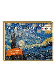 Copertă produs Cărți de joc Piatnik &bdquo;Van Gogh's Starry Night&rdquo;, pachet dublu &icirc;n cutie de lux