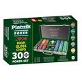 Copertă produs Set Piatnik Poker profesional - 300 jetoane de cazinou de 14 grame, 2 pachete cărți de joc, 5 zaruri - gallery small 