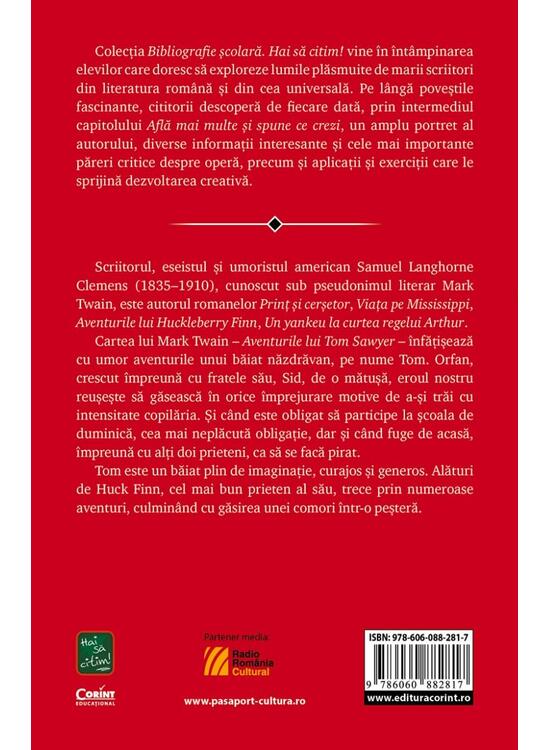 Copertă produs Aventurile lui Tom Sawyer - gallery big 2