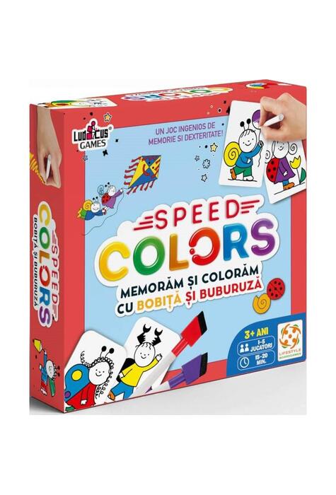 Copertă produs Speed Colors: Memorăm și colorăm cu Bobiță și Buburuză