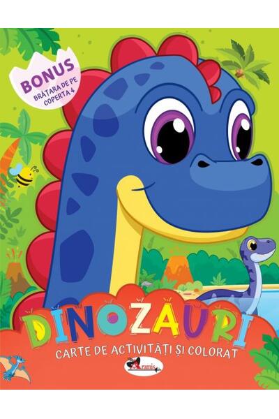 Dinozauri. Carte de colorat cu activități
