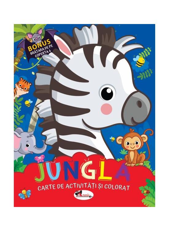 Copertă produs Jungla. Carte de colorat cu activități - gallery big 1