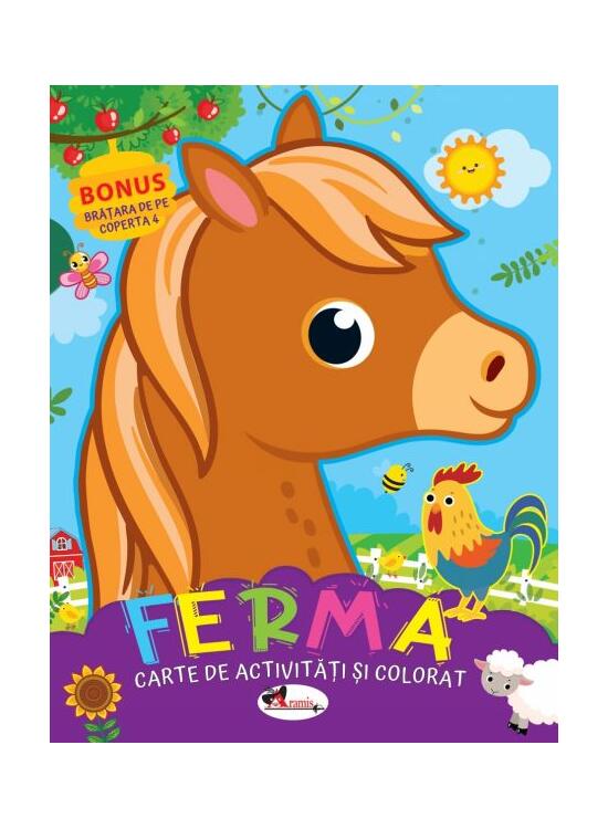 Copertă produs Ferma. Carte de colorat cu activități - gallery big 1