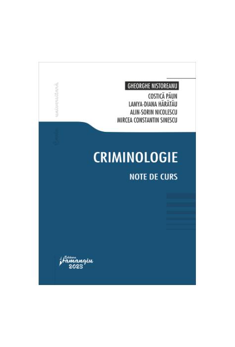 Copertă produs Criminologie