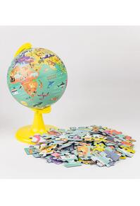 Copertă produs Glob pământesc My Wild World 15 cm, cu puzzle 100 piese