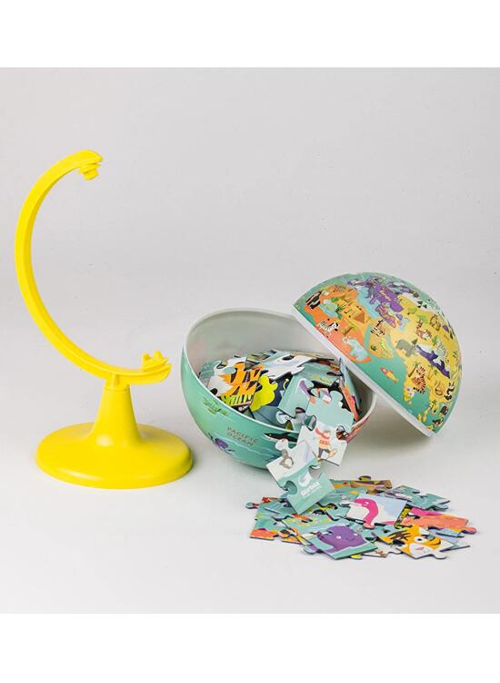 Copertă produs Glob păm&acirc;ntesc My Wild World 15 cm, cu puzzle 100 piese - gallery big 2