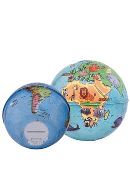 Copertă produs Glob păm&acirc;ntesc decorativ cu ascuțitoare Animals 6 cm