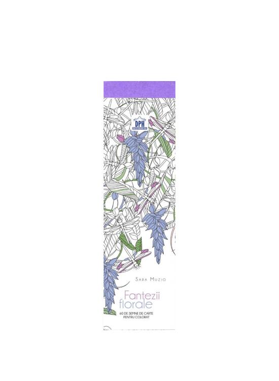 Copertă produs Semne de carte de colorat. Fantezii florale - gallery big 1