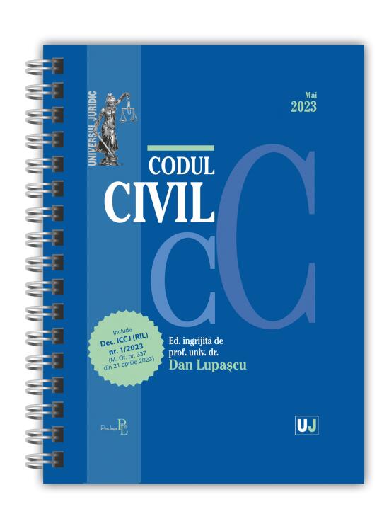 Copertă produs Codul civil Mai 2023 (ediție spiralată) - gallery big 1