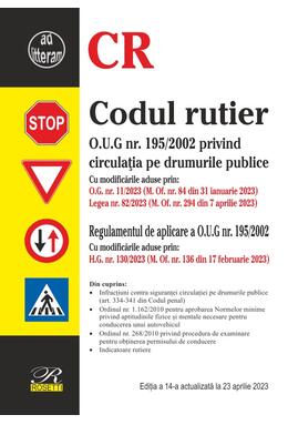 Copertă produs Codul rutier. Ediția a 14‐a actualizată la 23 aprilie 2023