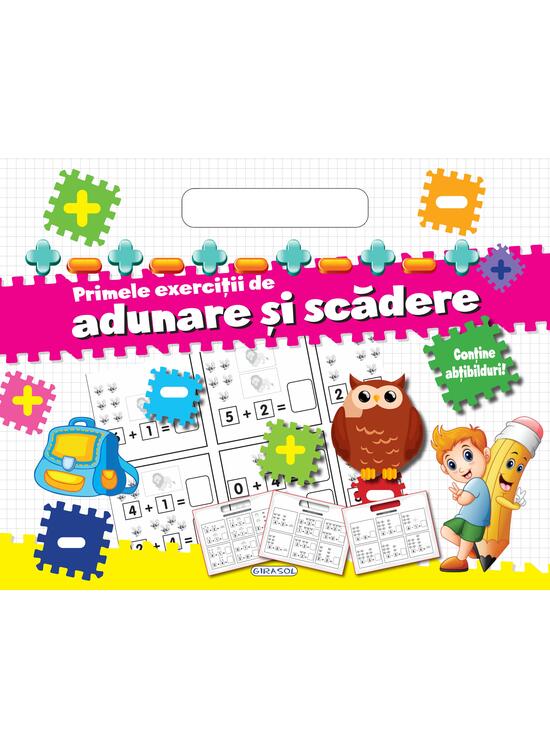 Copertă produs Bloc cu abțibilduri - Primele exerciții de adunare și scădere - gallery big 1