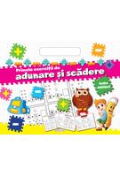 Bloc cu abțibilduri - Primele exerciții de adunare și scădere