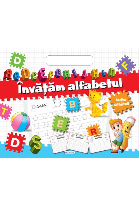 Copertă produs Bloc cu abțibilduri - &Icirc;nvățăm alfabetul