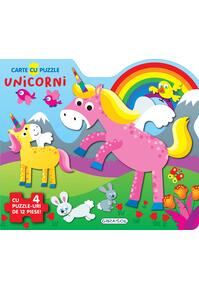 Copertă produs Carte cu puzzle - Unicorni