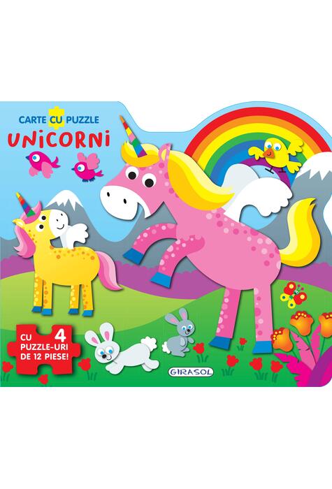 Copertă produs Carte cu puzzle - Unicorni