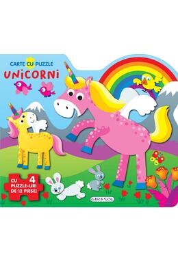Copertă produs Carte cu puzzle - Unicorni