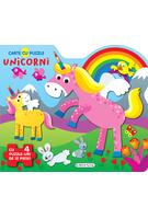 Carte cu puzzle - Unicorni