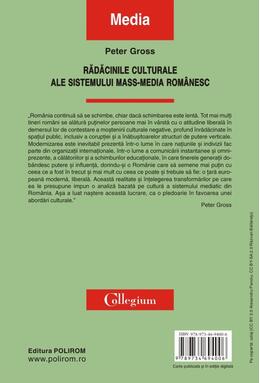 Copertă produs Rădăcinile culturale ale sistemului mass-media rom&acirc;nesc