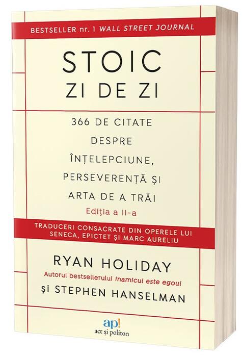 Copertă produs Stoic zi de zi. 366 de citate despre &icirc;nțelepciune, perseverență și arta de a trăi