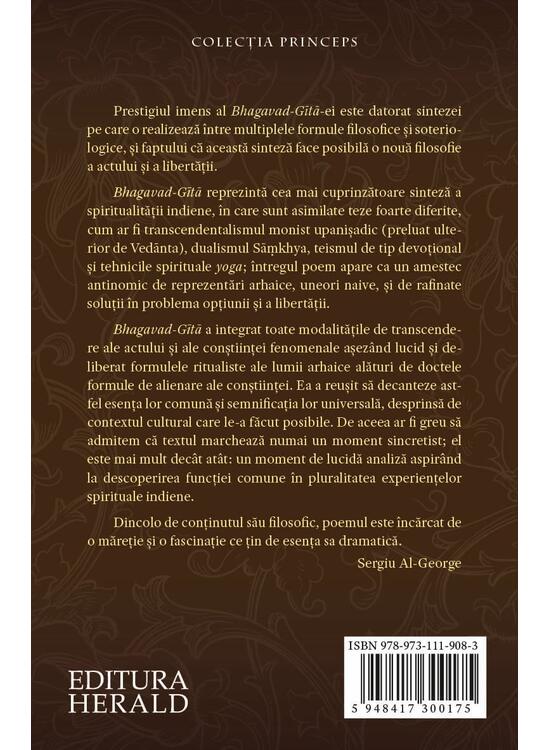 Copertă produs Bhagavad-Gītā (ediție bilingvă) - gallery big 2