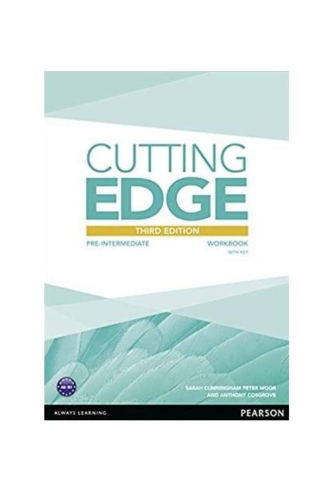 Copertă produs Cutting Edge A2+, Pre-Intermediate level, 3rd Edition, Workbook with Key