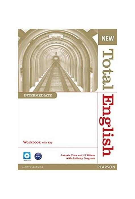 Copertă produs New Total English Intermediate B1+. Workbook with Key and Audio CD Pack