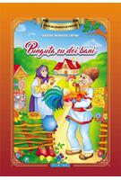 Imagine produs Carte de colorat cu povești scrisă cu litere mari de tipar. Punguța cu doi bani