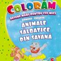 Copertă produs Animale sălbatice din savană. Desene mari pentru cei mici rom&acirc;nă-engleză - gallery small 