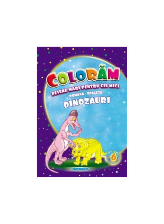Copertă produs Dinozauri. Desene mari pentru cei mici rom&acirc;nă-engleză - gallery big 1