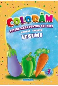 Copertă produs Legume. Desene mari pentru cei mici rom&acirc;nă-engleză