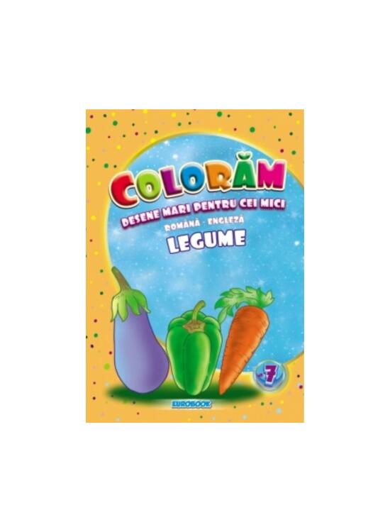 Copertă produs Legume. Desene mari pentru cei mici rom&acirc;nă-engleză - gallery big 1