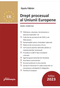 Copertă produs Drept procesual al Uniunii Europene