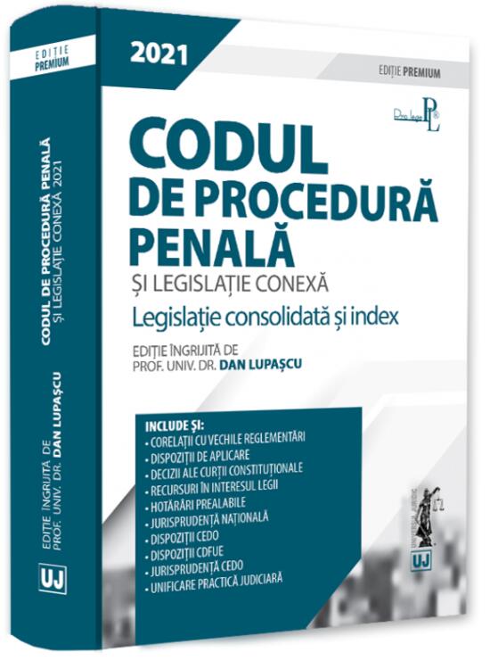 Copertă produs Codul de procedură penală și legislație conexă 2021. Ediție premium - gallery big 1