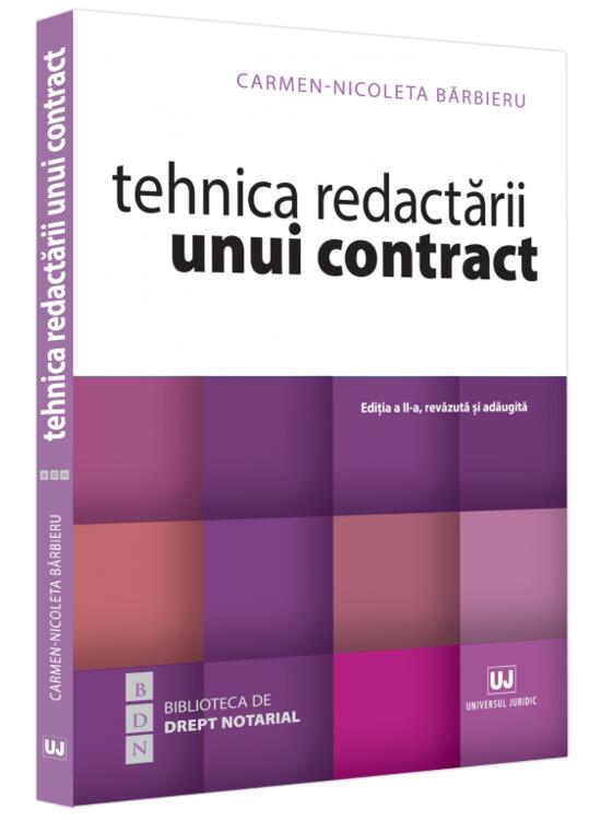 Copertă produs Tehnica redactării unui contract - gallery big 1