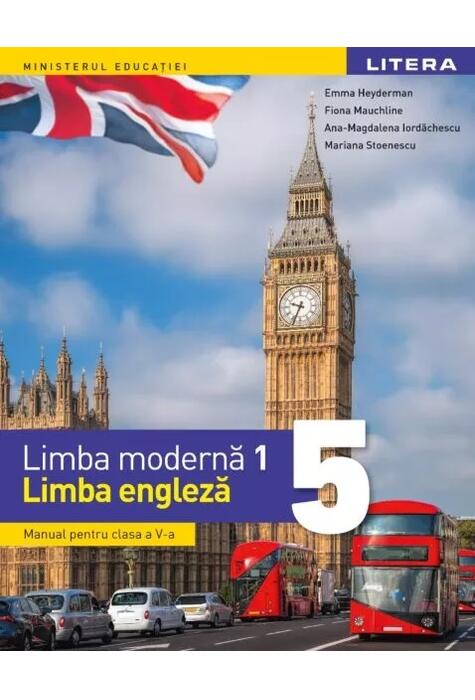 Copertă produs Manual. Limba modernă 1. Limba engleză. Clasa a V-a