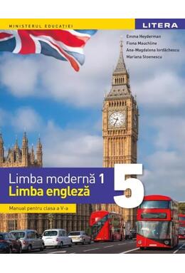 Copertă produs Manual. Limba modernă 1. Limba engleză. Clasa a V-a