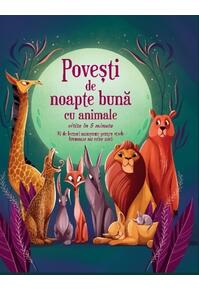 Copertă produs Povești de noapte bună cu animale citite în 5 minute