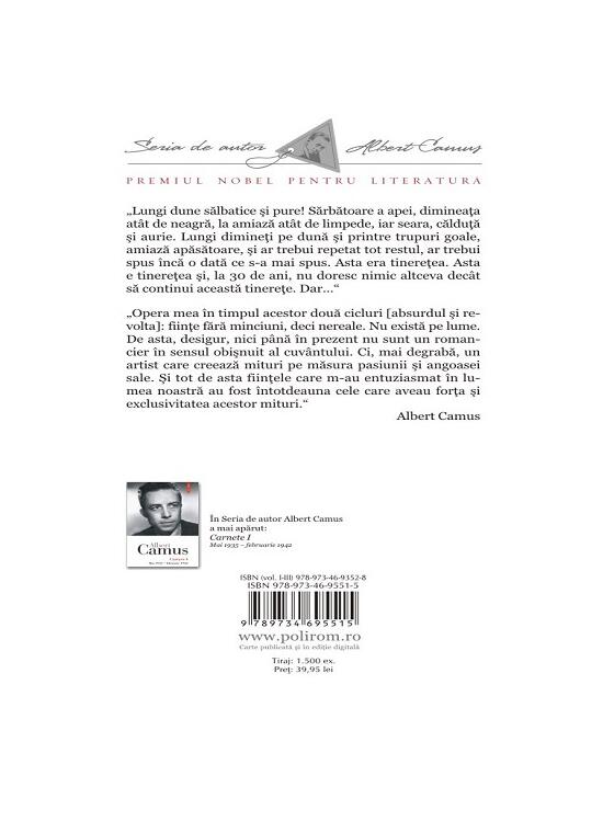 Copertă produs Carnete (Vol. 2). Ianuarie 1942 - martie 1951 - gallery big 2