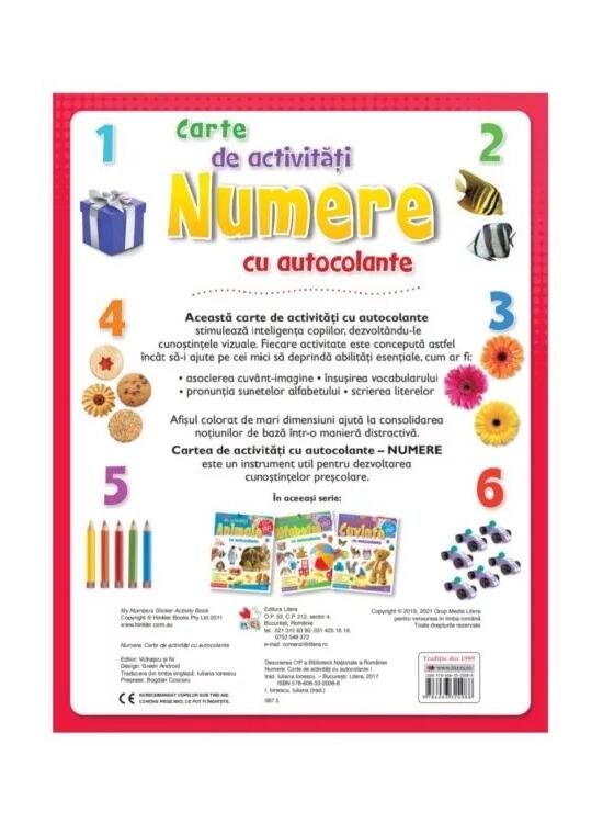 Copertă produs Numere. Carte de activităţi cu autocolante (3-6 ani) - gallery big 2