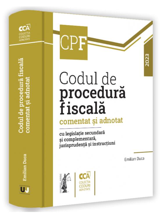 Copertă produs Codul fiscal comentat și adnotat cu legislație secundară și complementară, jurisprudență și norme metodologice. 2023 - gallery big 1