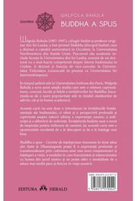 Copertă produs Buddha a spus. Cuvinte de &icirc;nțelepciune transmise &icirc;n texte alese din Sutte și Dhammapada