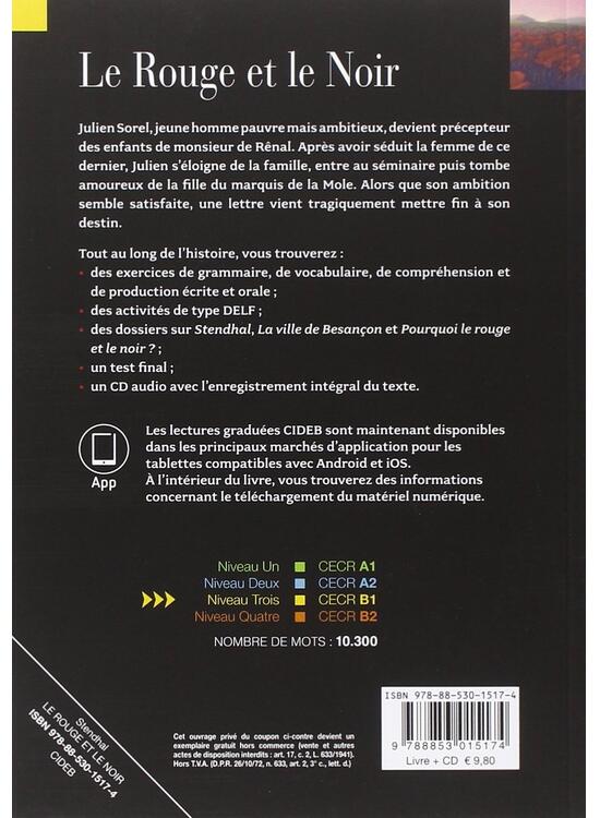 Copertă produs Le Rouge et le Noir + CD + App (Niveau Trois B1) - gallery big 2