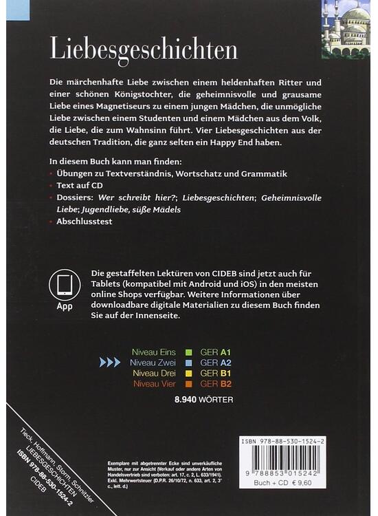 Copertă produs Liebesgeschichten + CD + App (Niveau Zwei A2) - gallery big 2